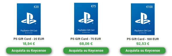 Acquistare Gift Card PlayStation in offerta